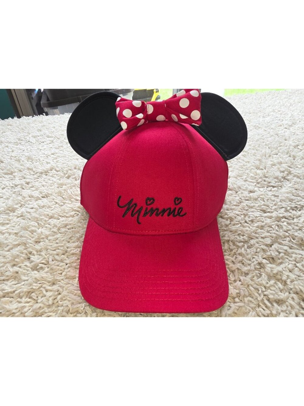 Disney Red Minnie Snap Back Hat